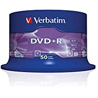 Verbatim 43550 -Pack de DVD+R vírgenes (50 Unidades- 4.7 GB- 16x)